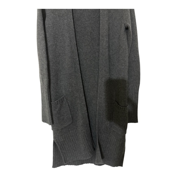 Athleta Charcoal Open Front Cardigan - Picture 2 of 6